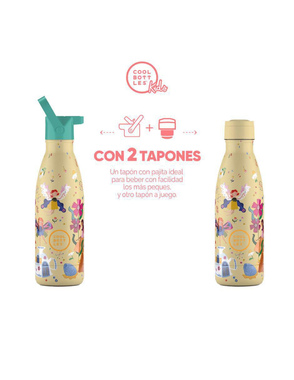 Termo de acero inoxidable Kids Hadas Mágicas con tapa rosca 2