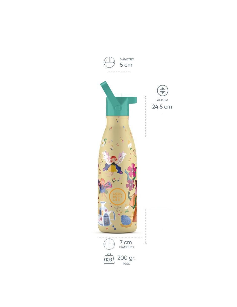 Termo de acero inoxidable Kids Hadas Mágicas con tapa rosca 6