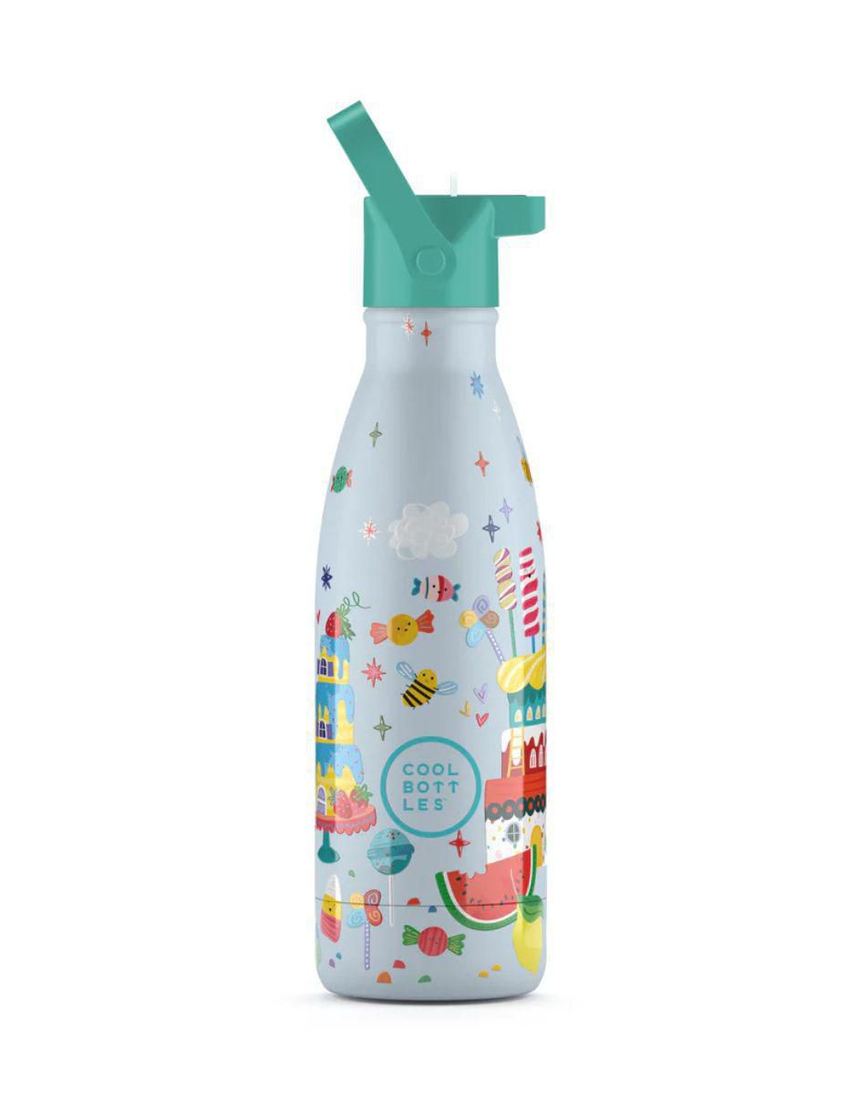 Termo de acero inoxidable Kids Candy Land con tapa rosca