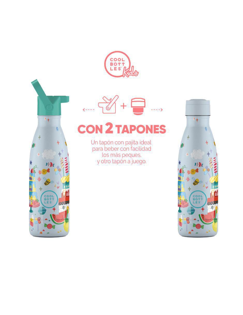 Termo de acero inoxidable Kids Candy Land con tapa rosca 2