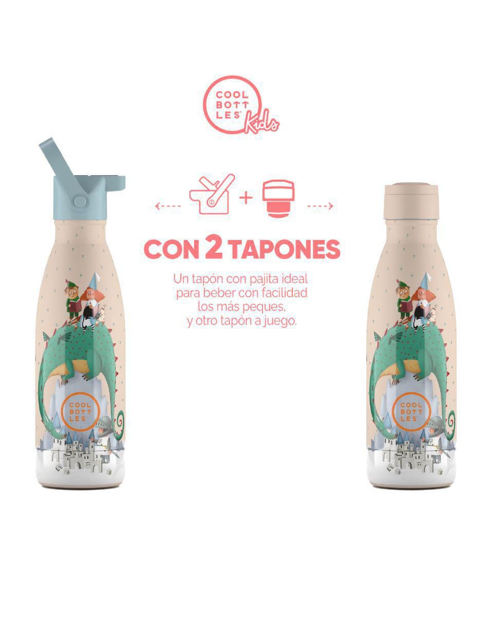 Termo de acero inoxidable Kids con tapa rosca 350 ml