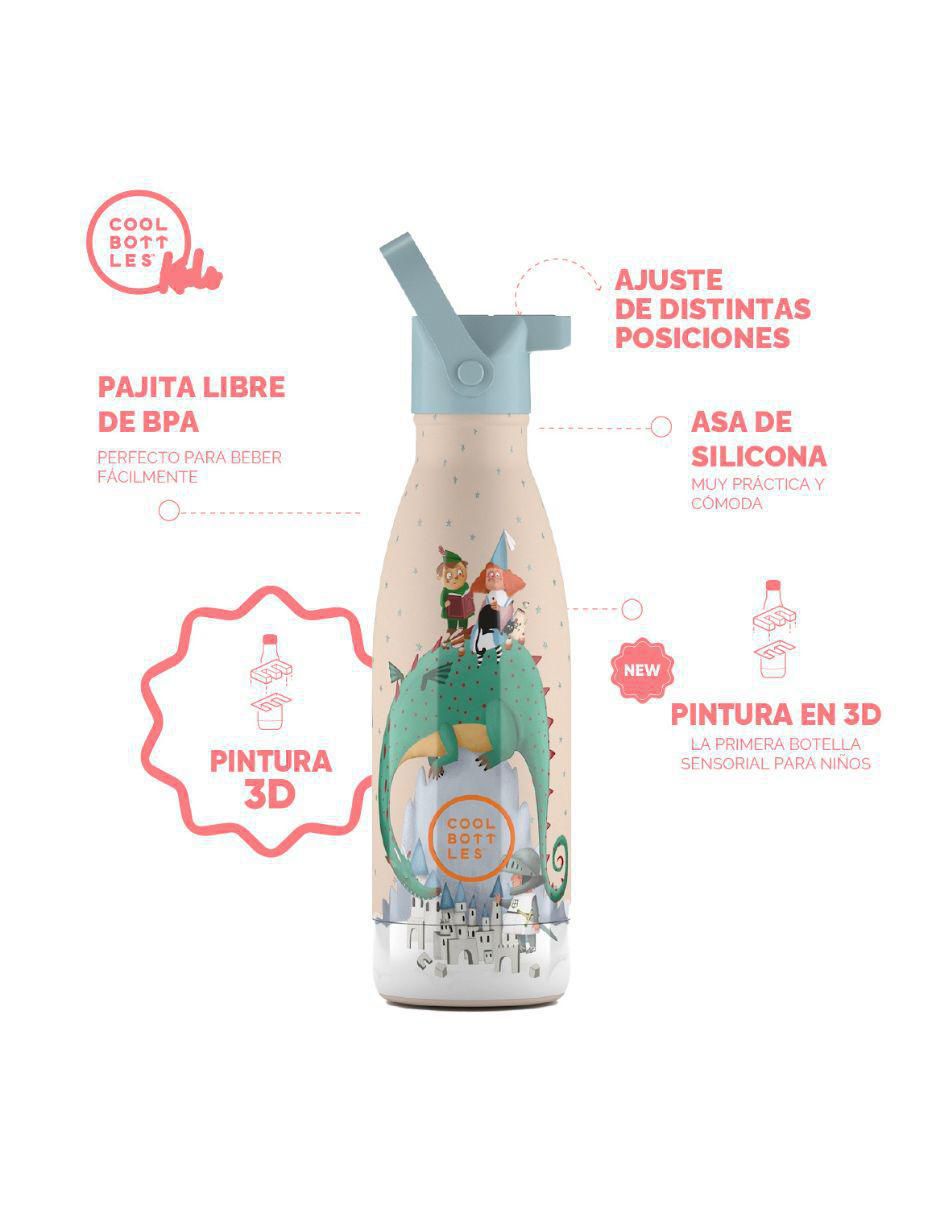 Termo de acero inoxidable Kids con tapa rosca 350 ml