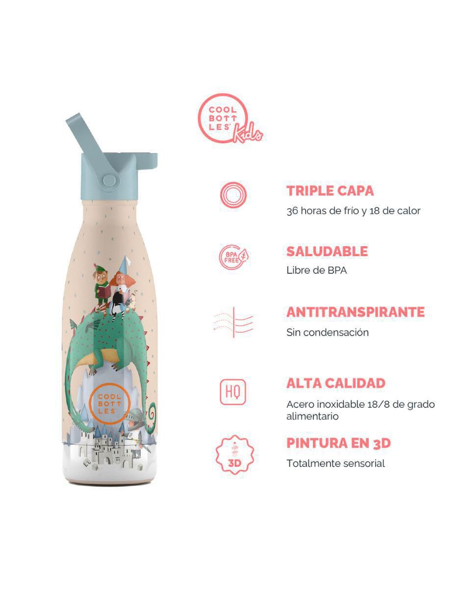 Termo de acero inoxidable Kids con tapa rosca 350 ml