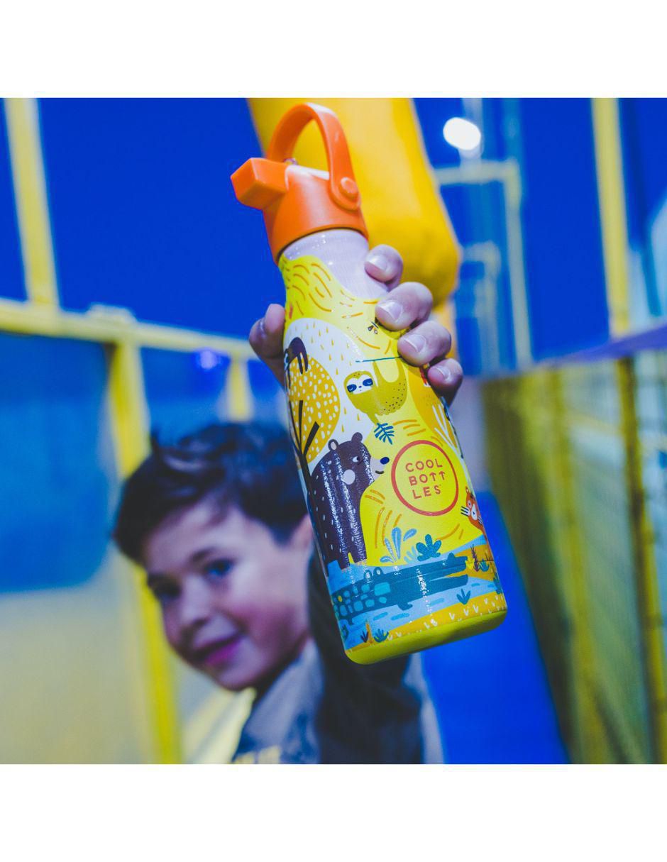 Termo de acero inoxidable Kids Jungle Park con tapa rosca 260 ml