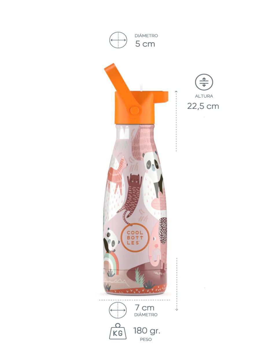 Termo de acero inoxidable Kids Panda Gang con tapa rosca 6