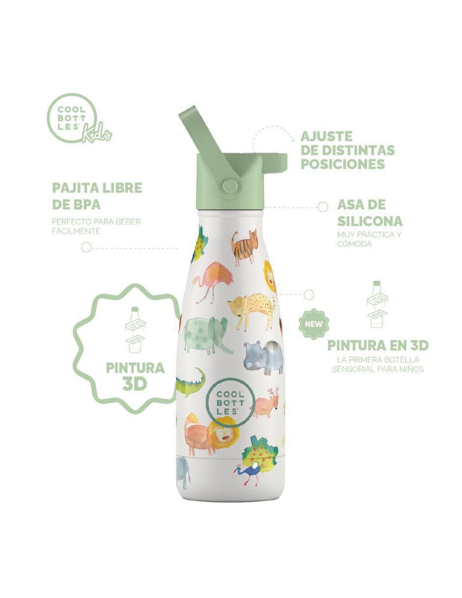 Termo de acero inoxidable Kids African Safari con tapa rosca 260 ml