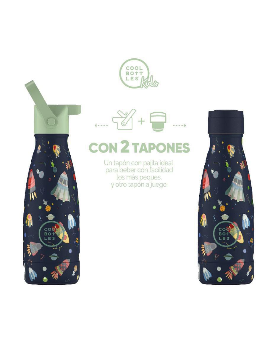 Termo de acero inoxidable Kids Space Rockets con tapa rosca 260 ml 2