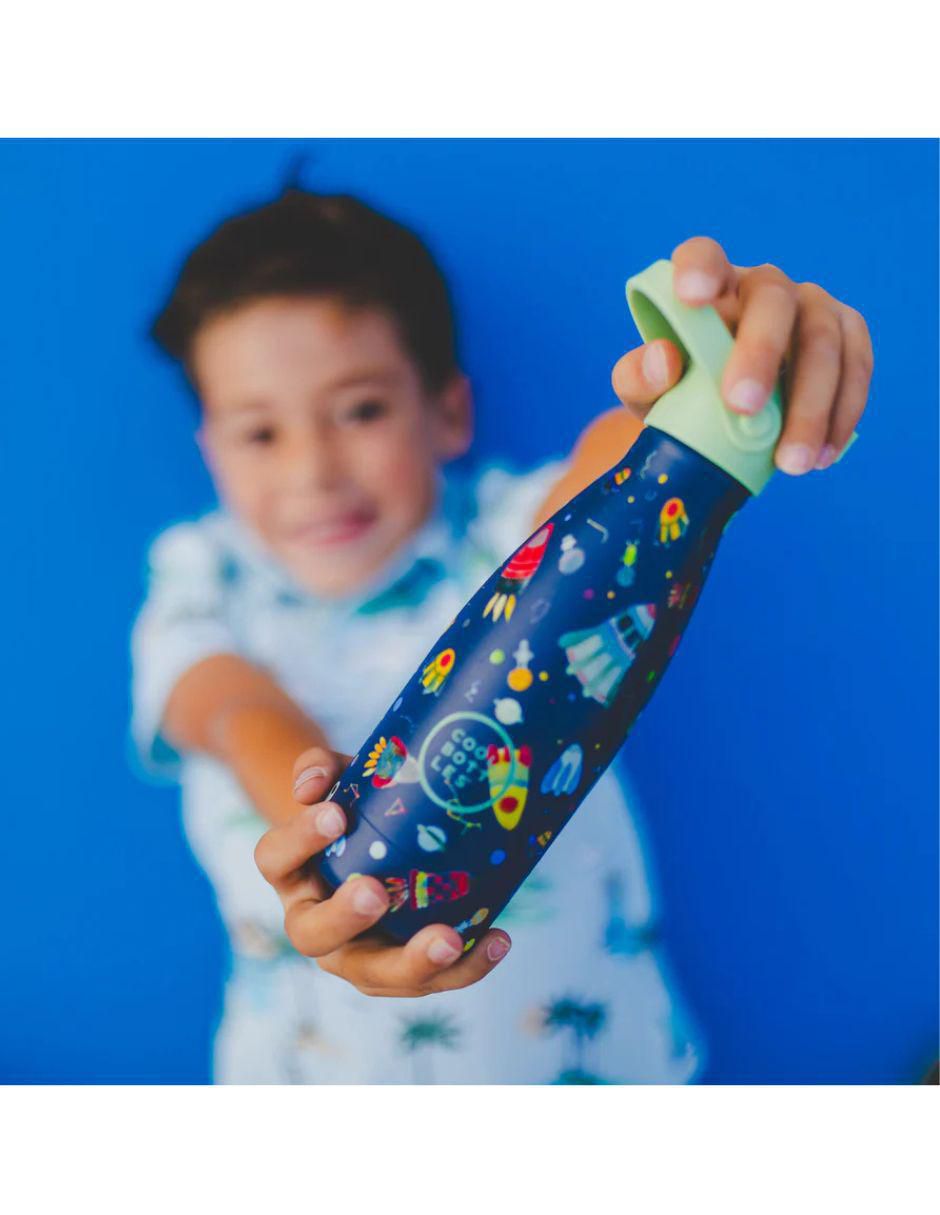 Termo de acero inoxidable Kids Space Rockets con tapa rosca 260 ml