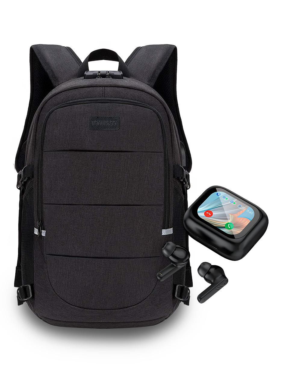 Set mochila antirrobo Generico impermeable para hombre