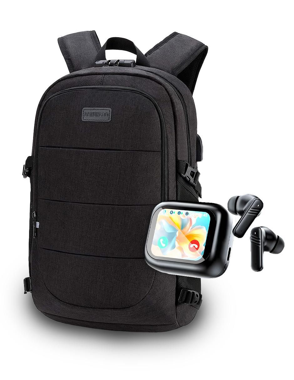 Set mochila antirrobo Generico impermeable para hombre