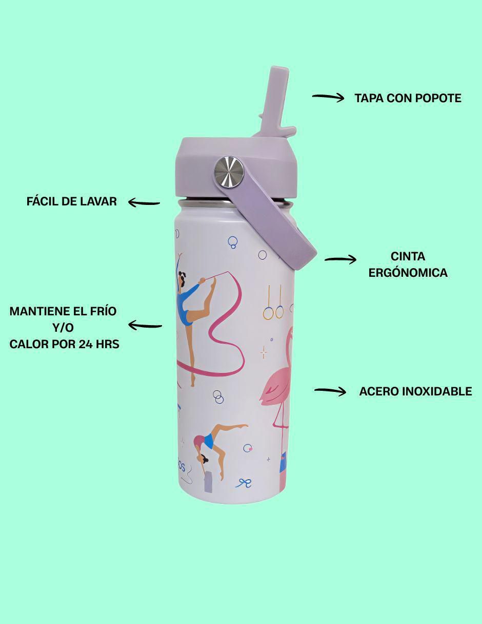 Termo de acero inoxidable Escolar con tapa rosca 530 ml
