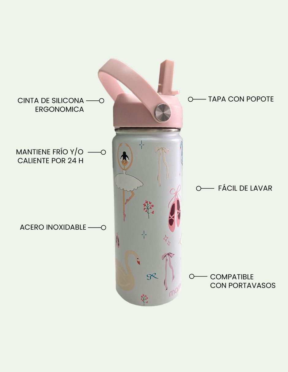 Termo de acero inoxidable con tapa rosca 2