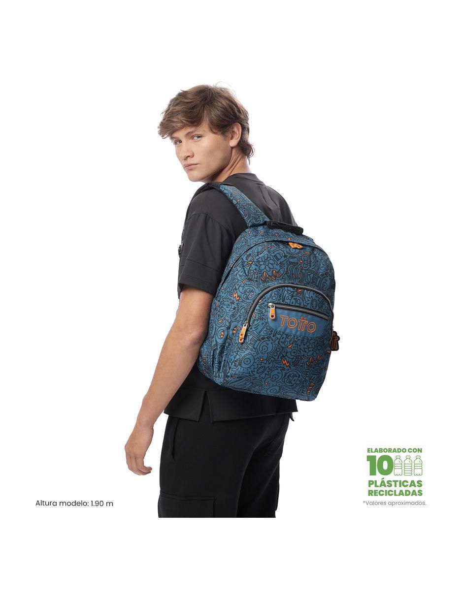 Mochila escolar Totto Acuarela impermeable para niño