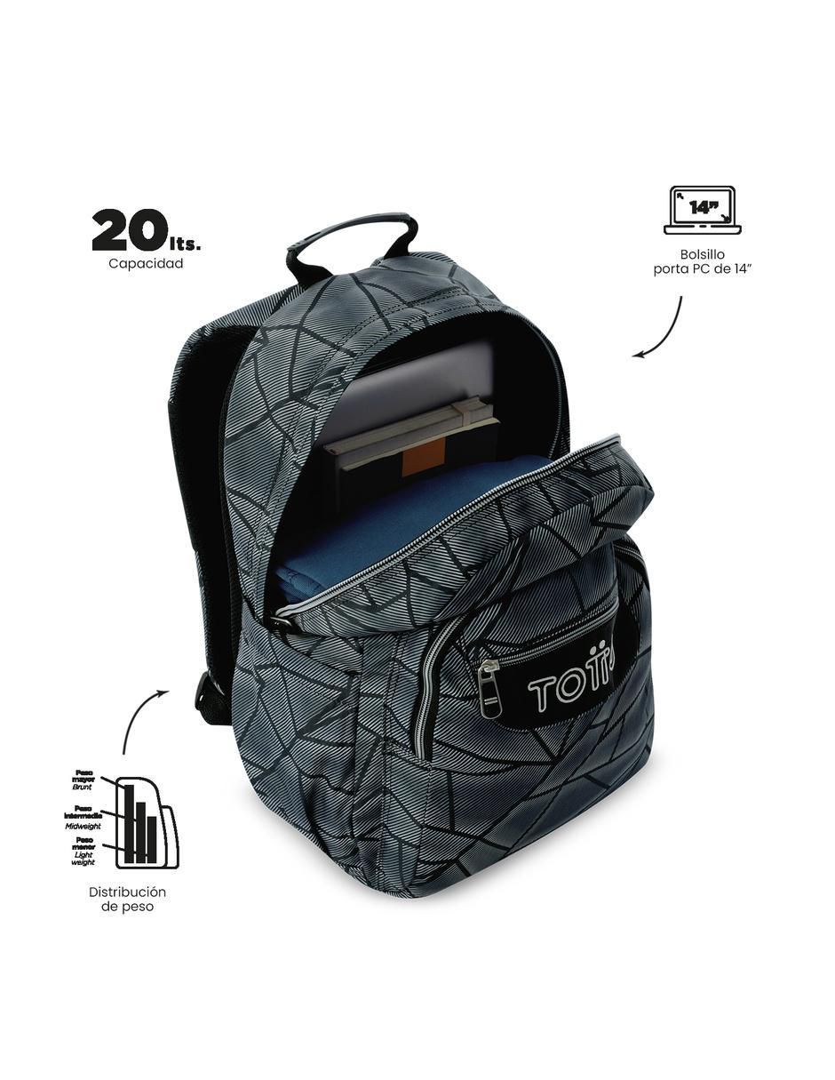 Mochila escolar Totto Acuarela impermeable para niño