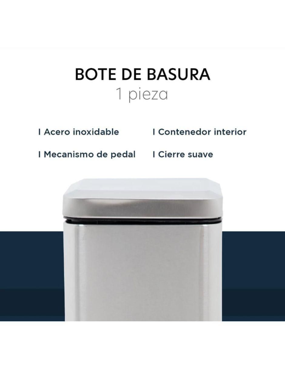 Bote de basura de acero inoxidable