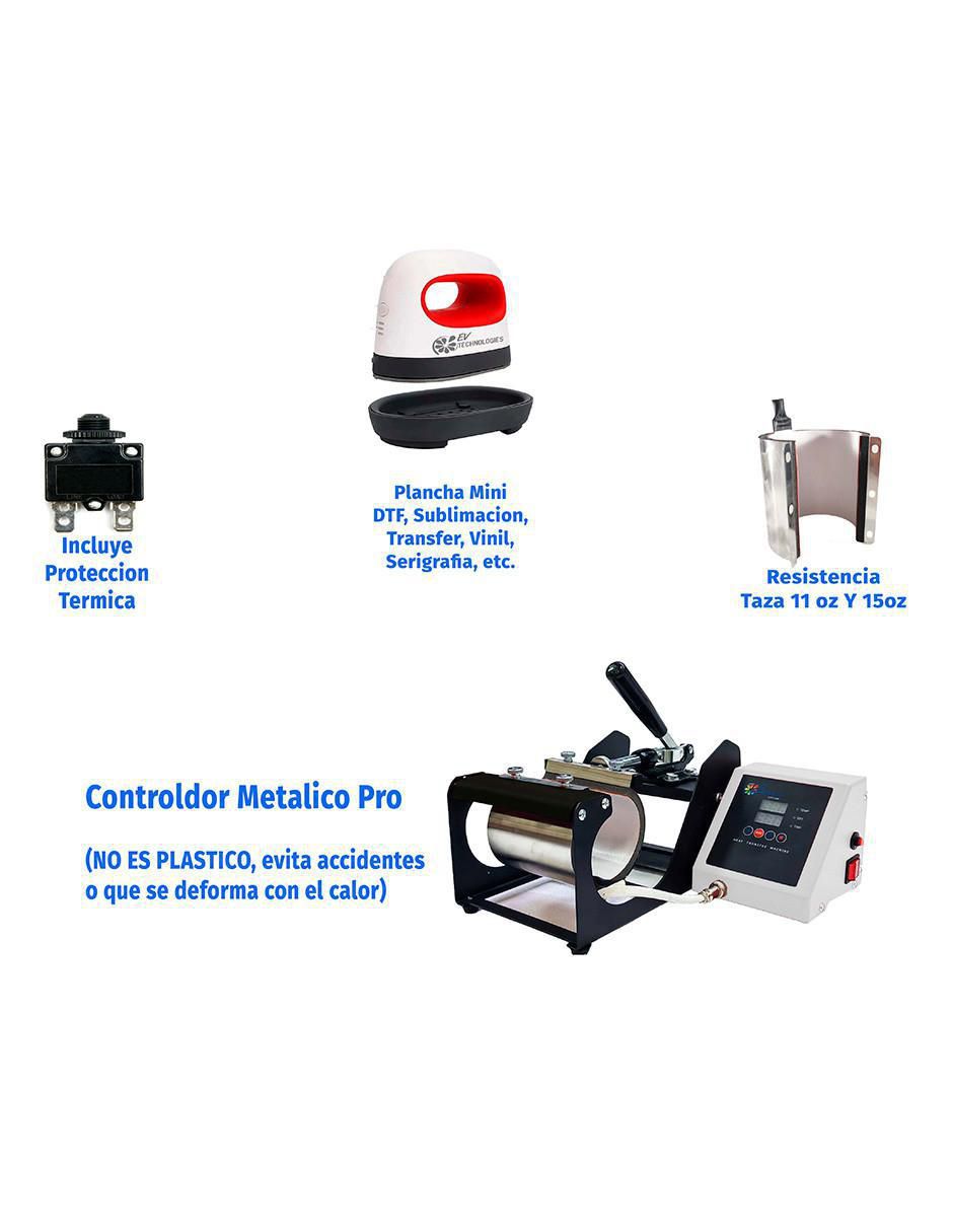Kit prensa de calor para sublimar ev technologies