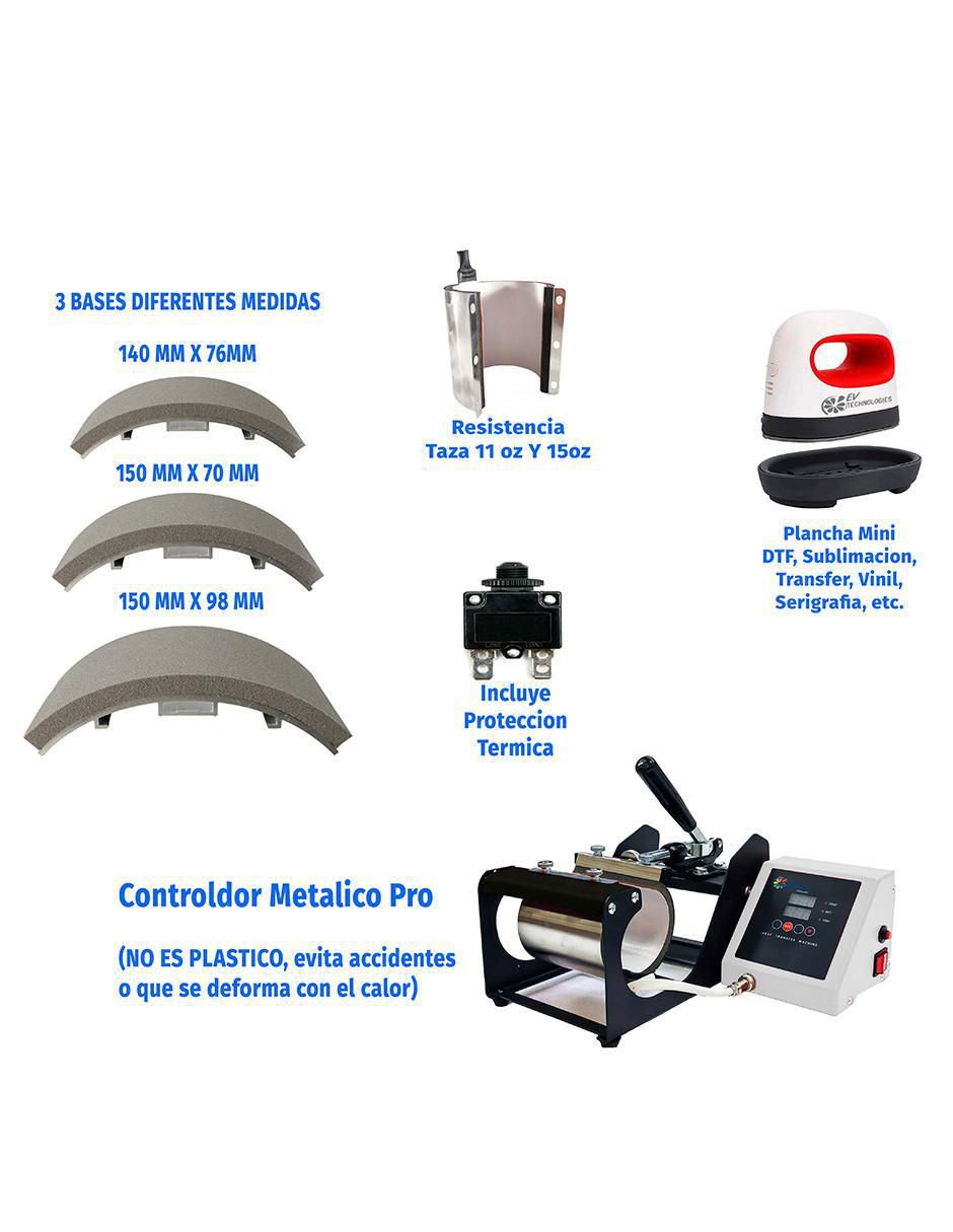 Kit prensa de calor para sublimar 7