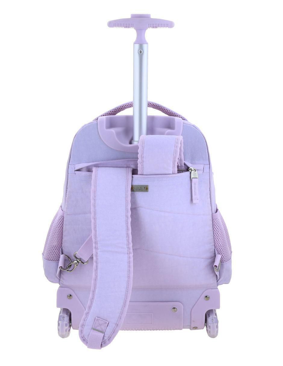 Mochila con ruedas escolar 1818 para mujer