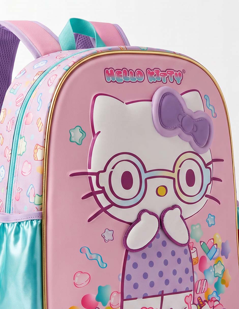 Mochila escolar Hello Kitty Glasses para niña 3