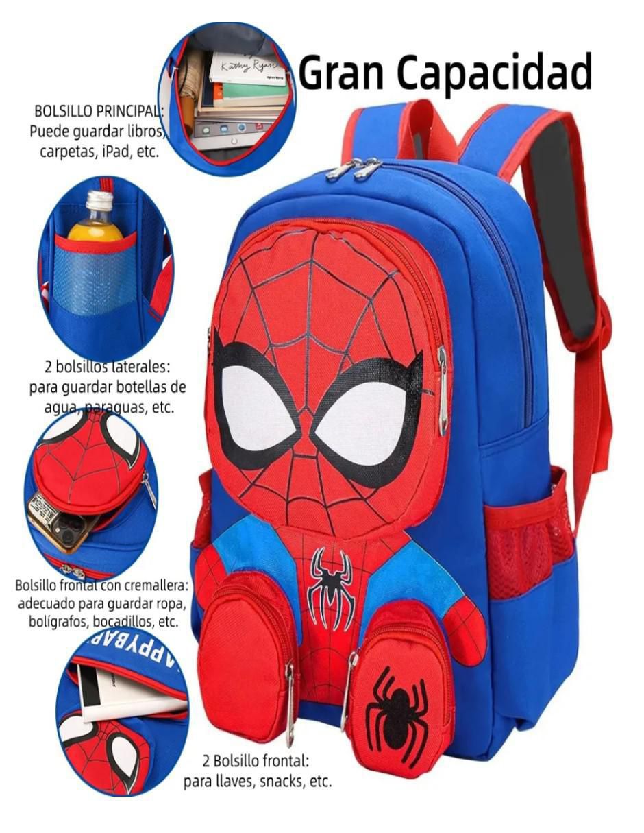 Mochila escolar Spider-Man impermeable 2