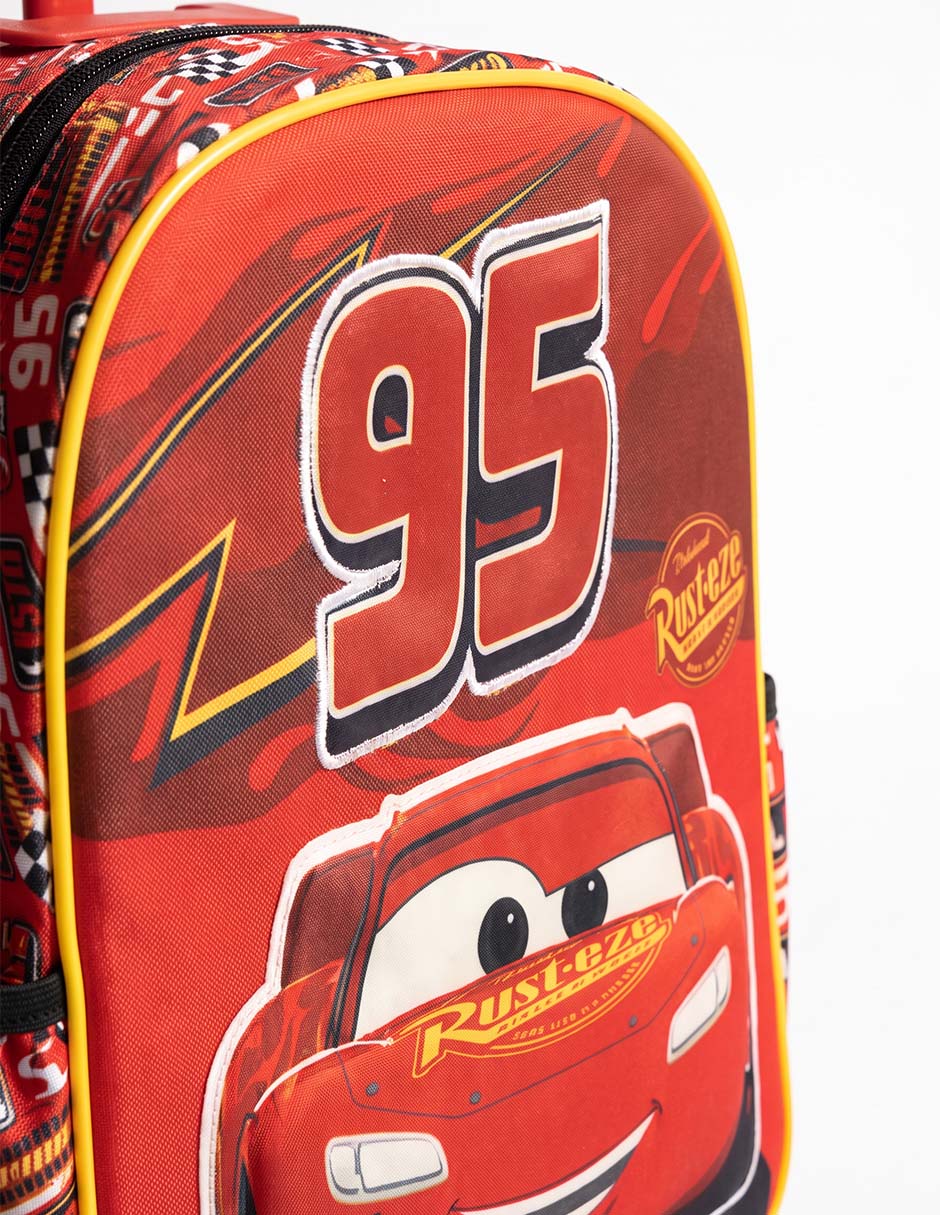Mochila con ruedas escolar Cars Mc Queen 95 no para niño 3