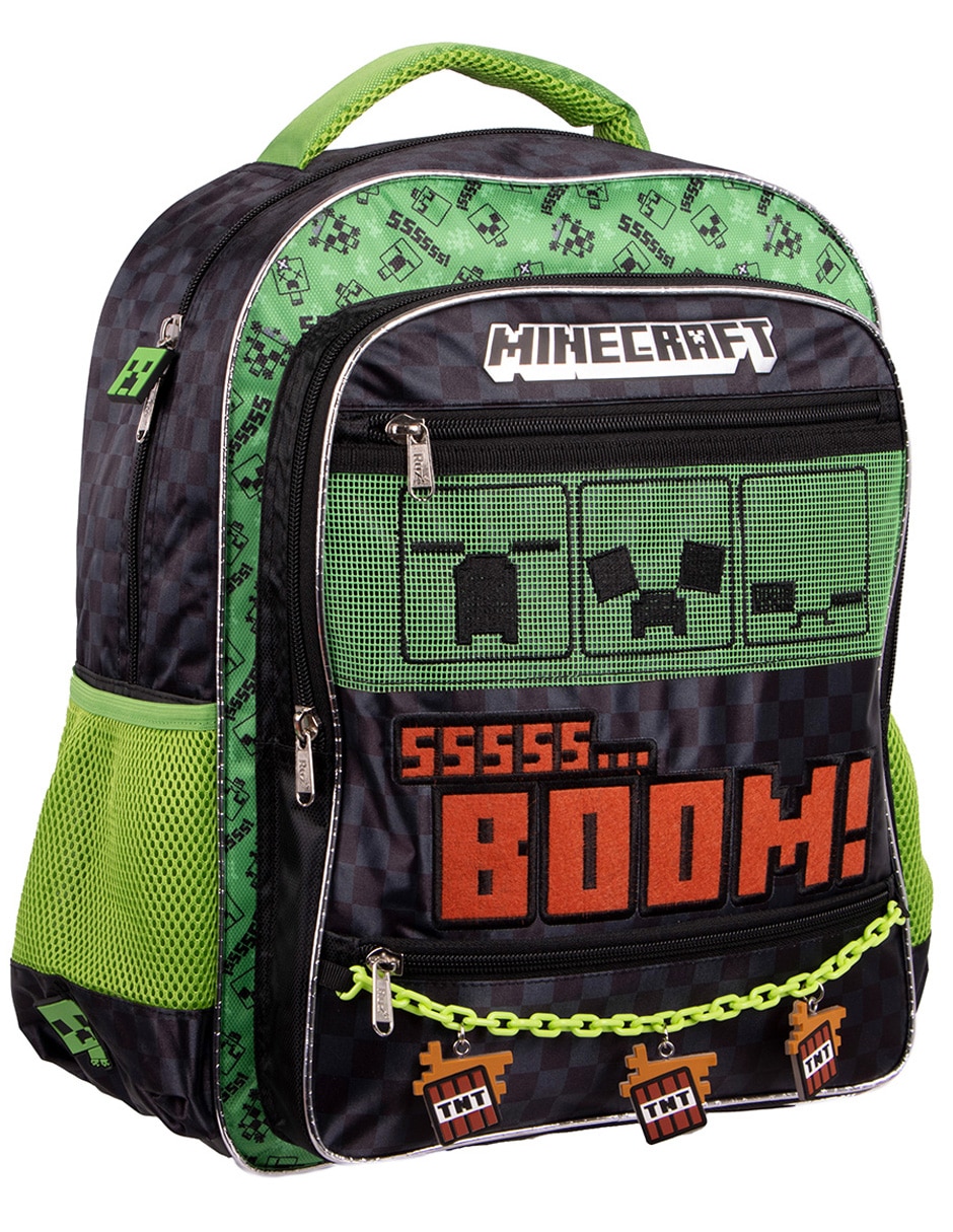 Mochila escolar minecraft para niño 2