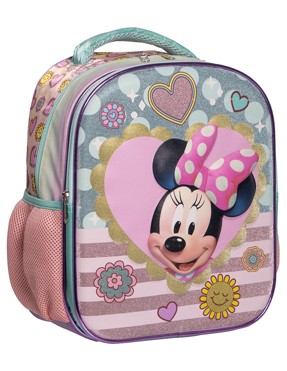 Mochila escolar Minnie Arcoiris para niña 2