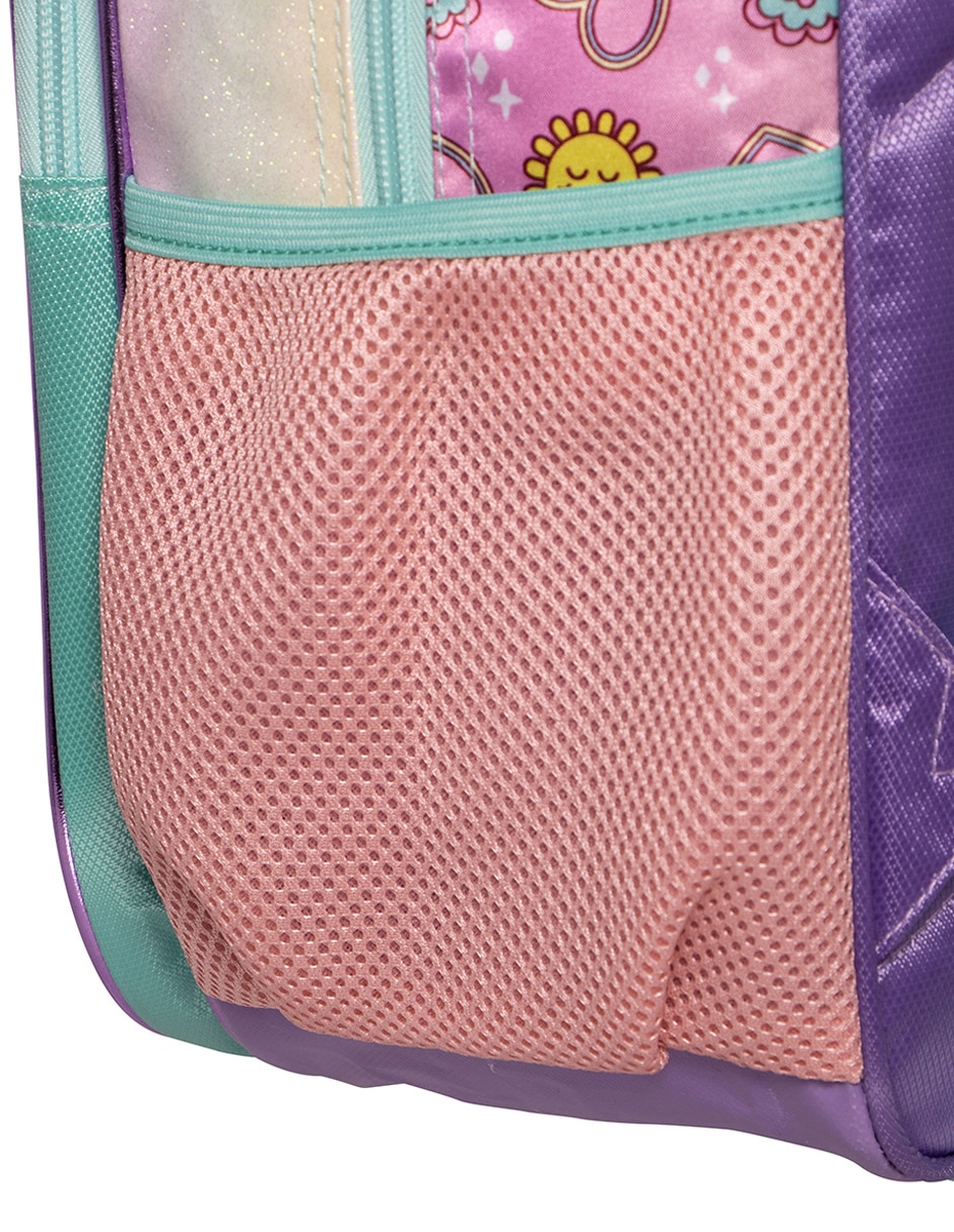 Mochila escolar Minnie Arcoiris para niña 4