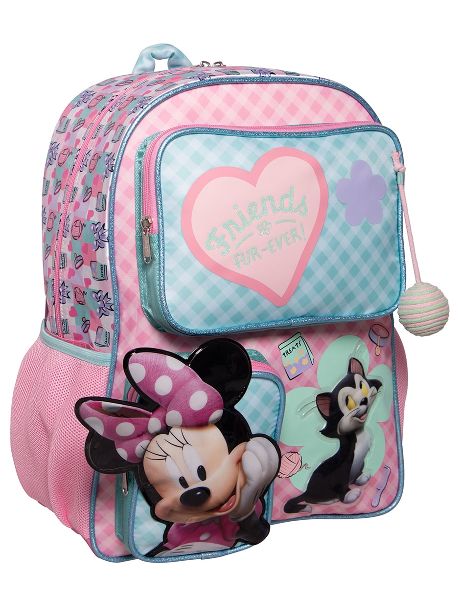 Mochila escolar minnie estambre para niña 6