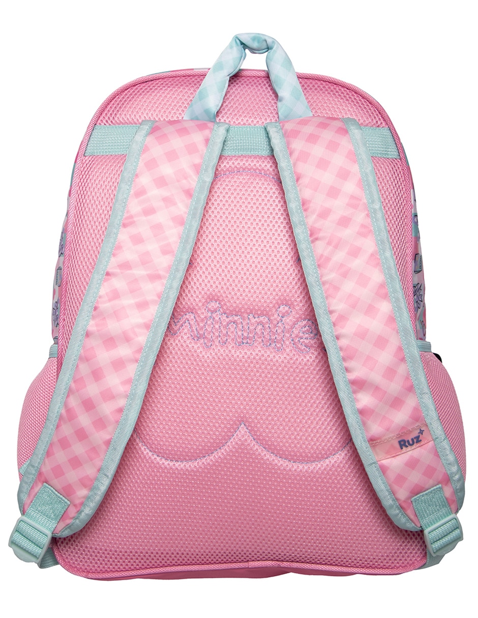 Mochila escolar minnie estambre para niña 4