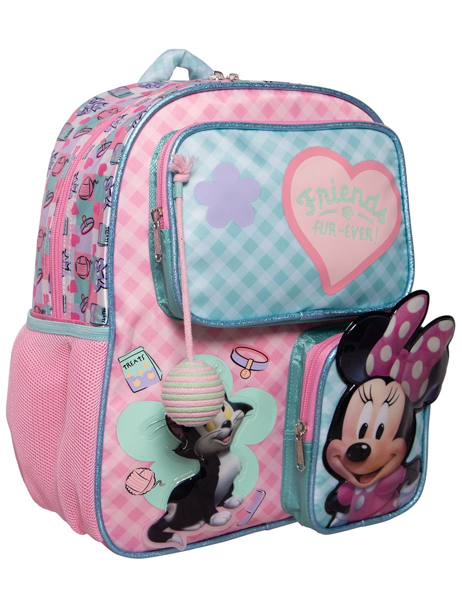 Mochila escolar minnie estambre para niña 6