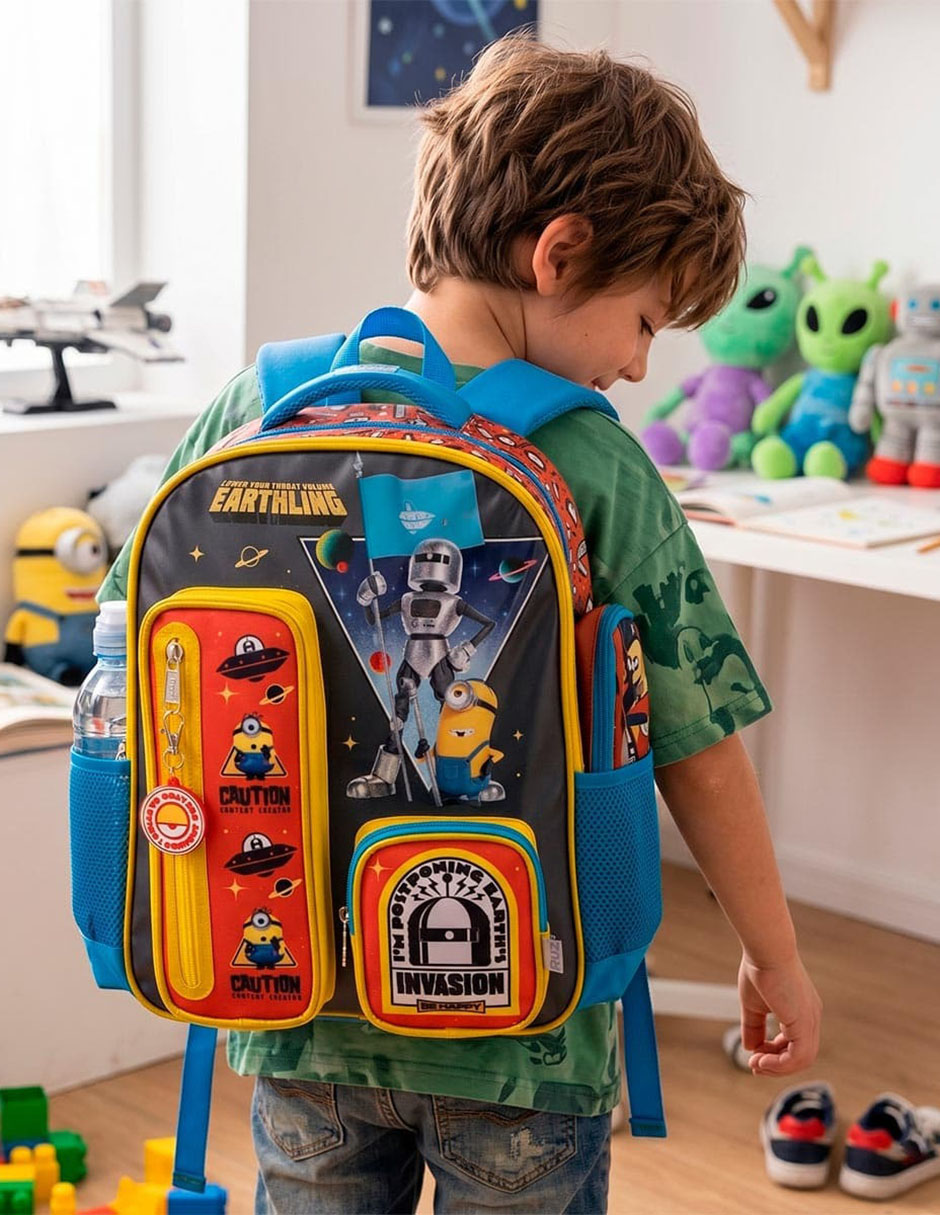 Mochila escolar mi villano favorito minions triplets no "para" niño 7