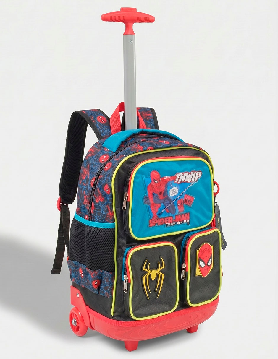 Mochila con ruedas escolar spider-man spiderman movie no 'para' niño