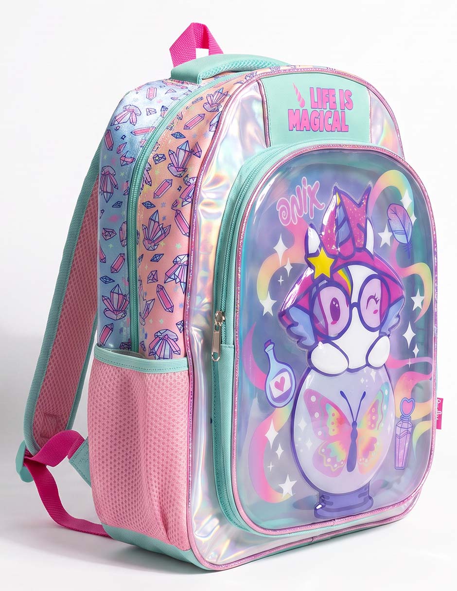Mochila escolar Onix Cristales para niña 1