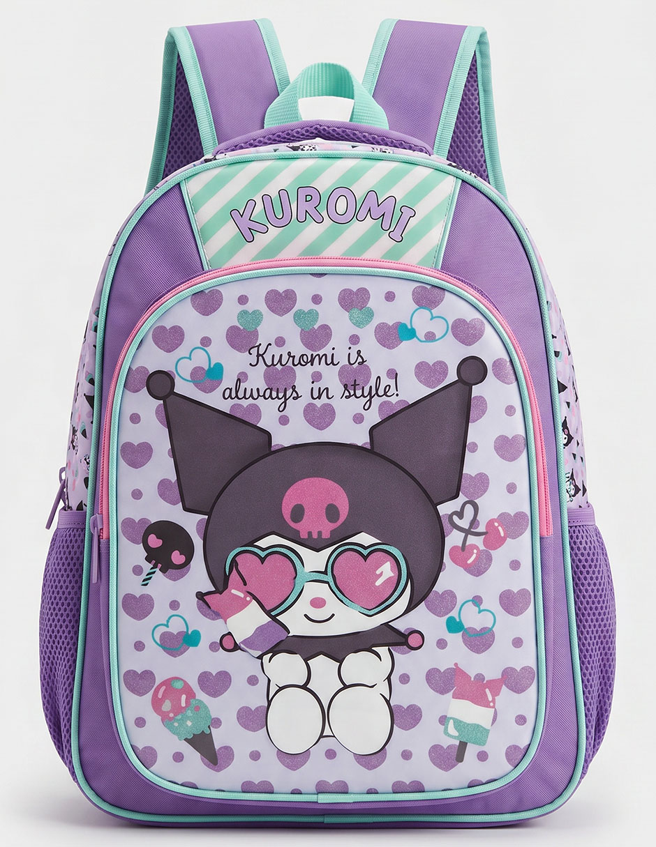 Mochila escolar kuromi kuromi postres no "para" niña 1