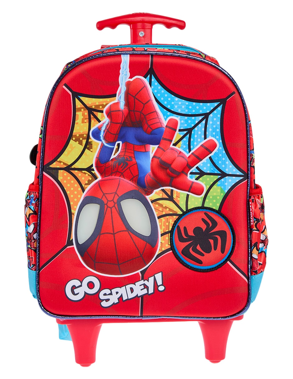 Mochila Con Ruedas Escolar Spidey Lanzador Para Niño Mochila Con Ruedas Escolar Spidey Lanzador Para Niño