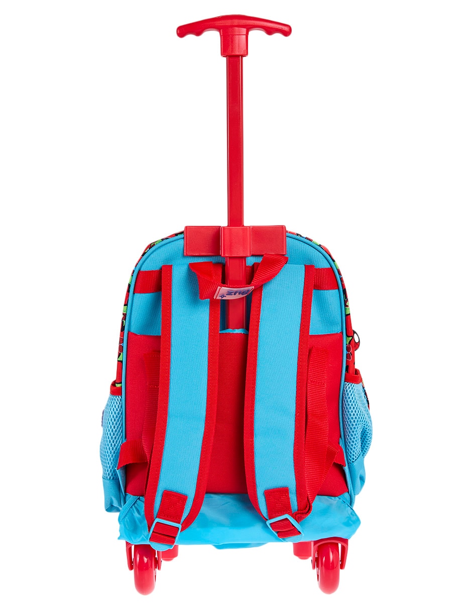 Mochila con ruedas escolar spidey para niño 2
