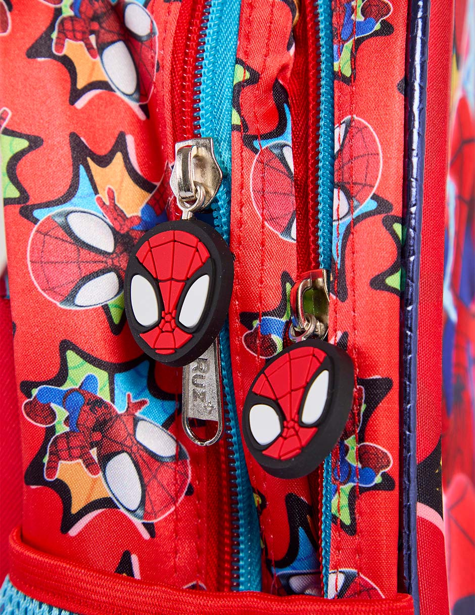 Mochila con ruedas escolar spidey para niño