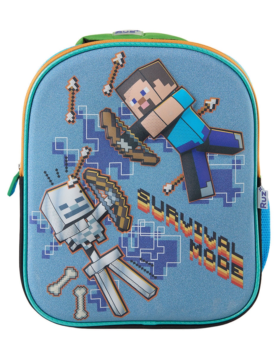 Mochila escolar minecraft para niño 1