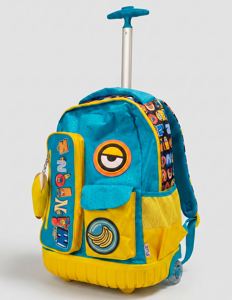 Mochila con ruedas escolar mi villano favorito minions ojo no 'para' niño