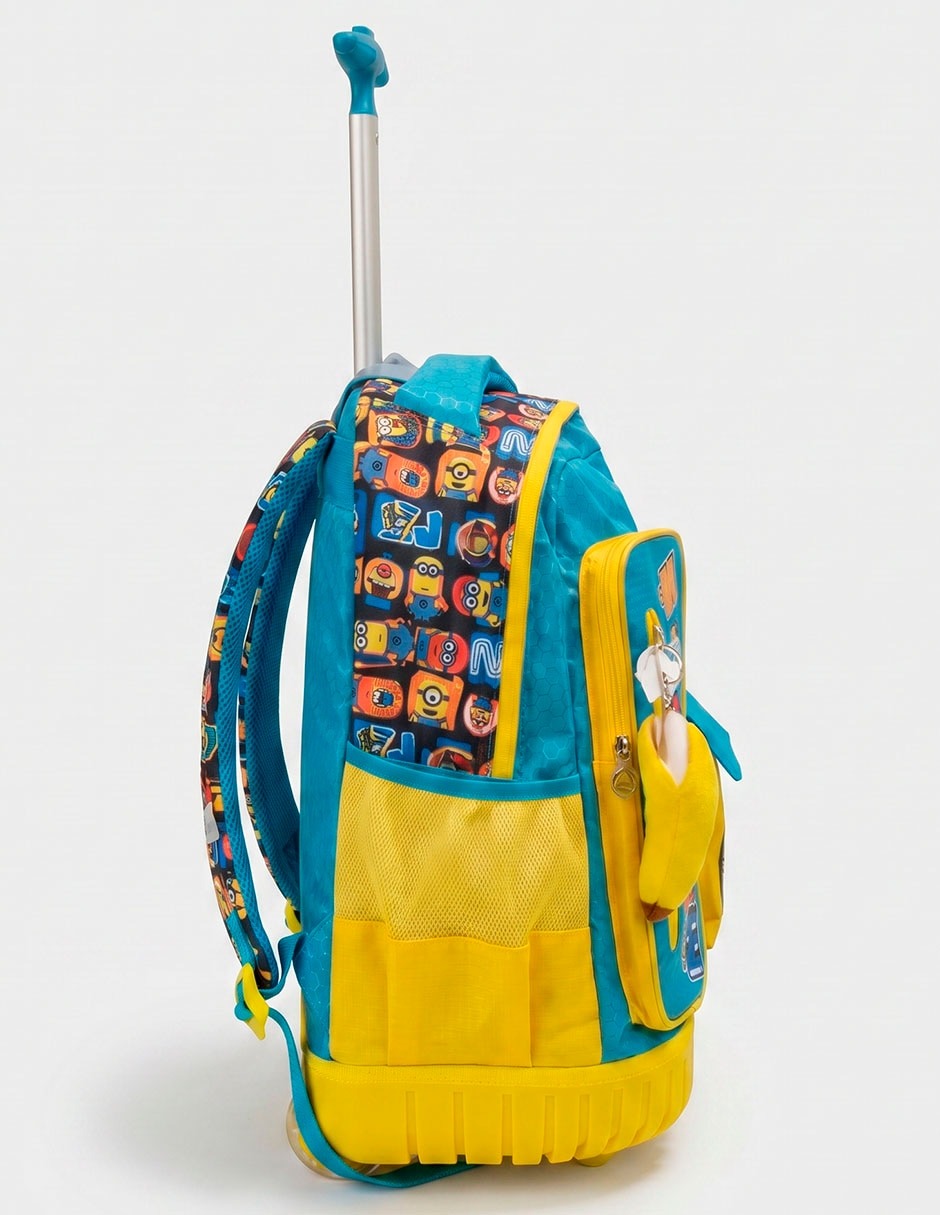 Mochila con ruedas escolar mi villano favorito minions ojo no "para" niño 3