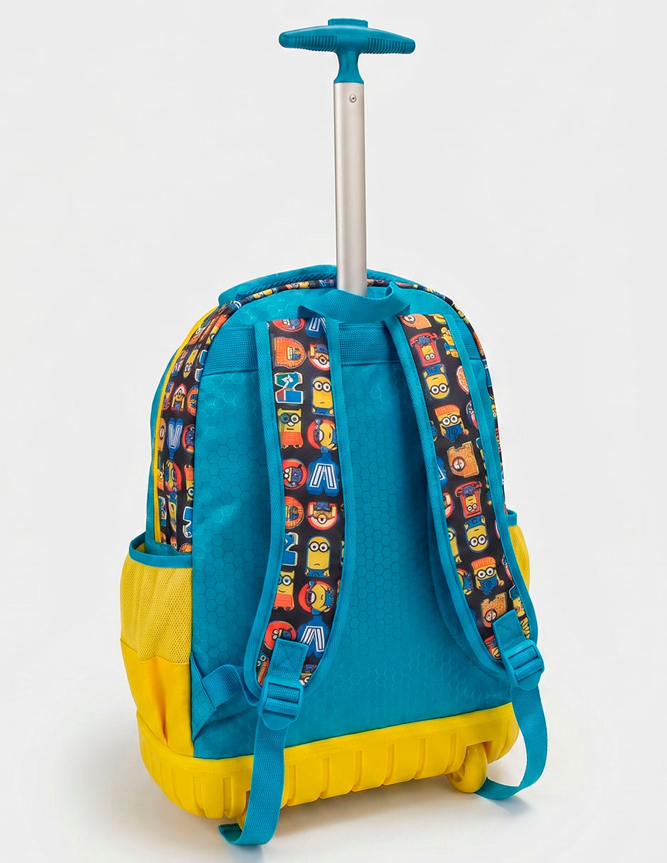 Mochila con ruedas escolar mi villano favorito minions ojo no "para" niño 4