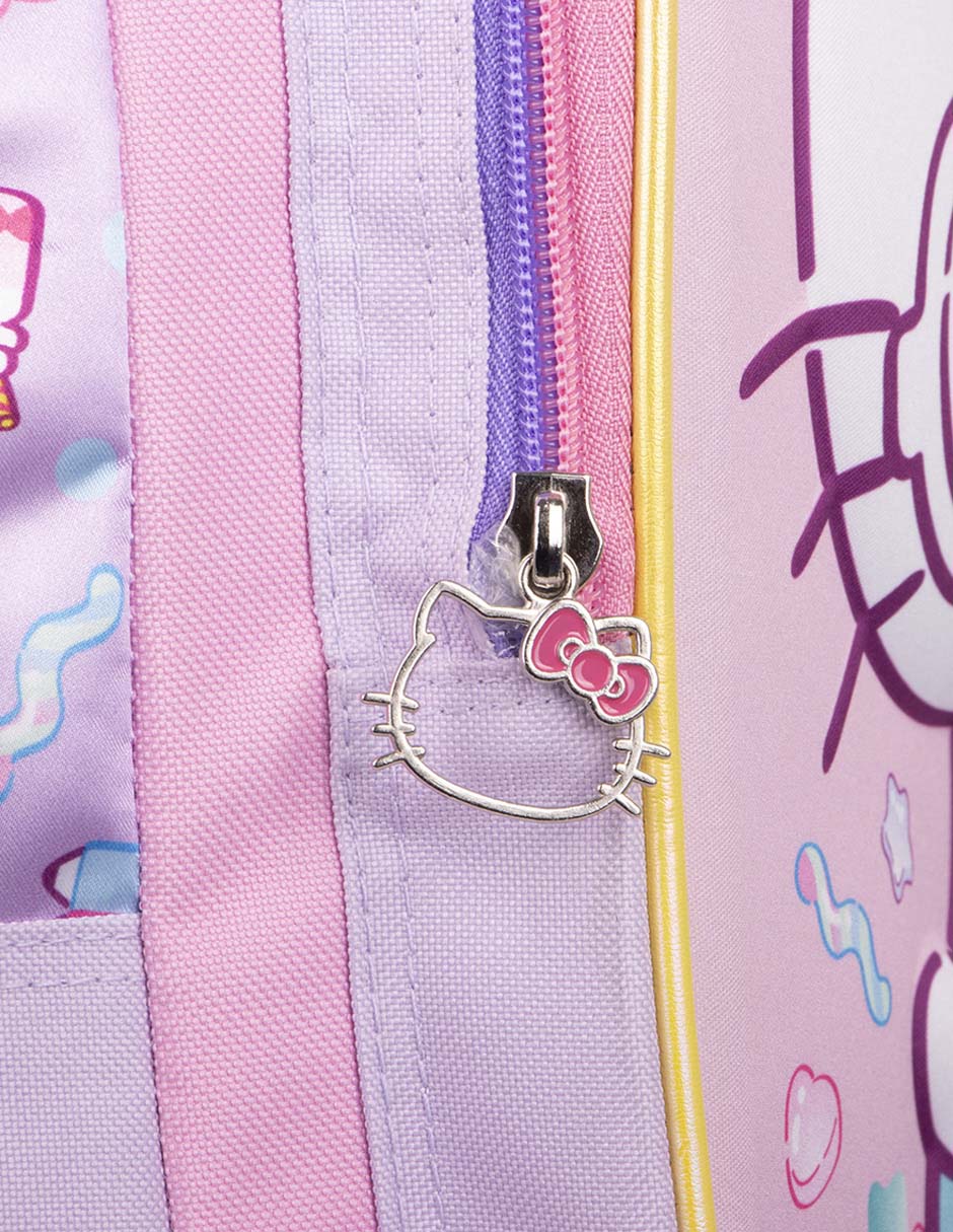 Mochila con ruedas escolar Hello Kitty Glasses para niña 6