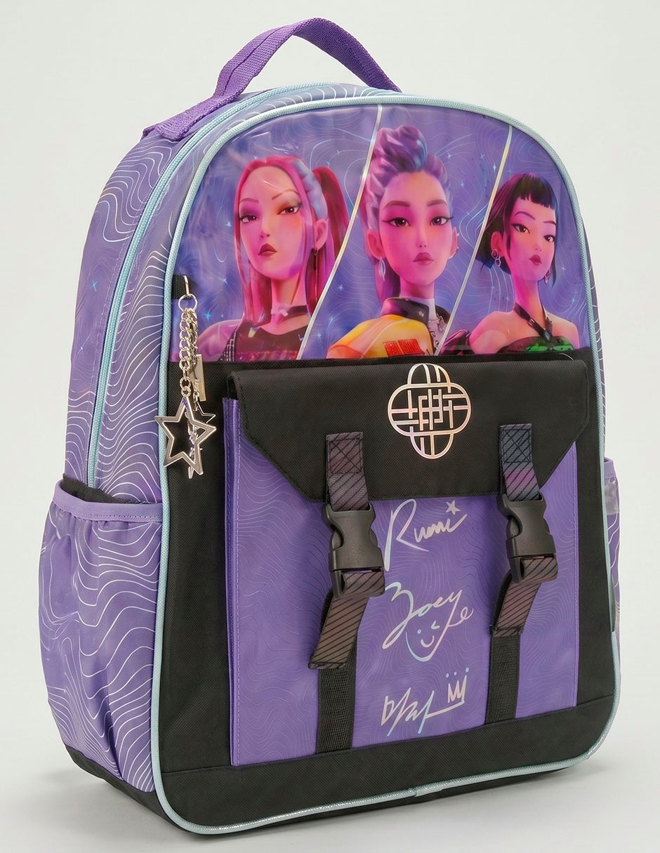 Mochila escolar huntrix k-pop demon hunters no 'para' niña