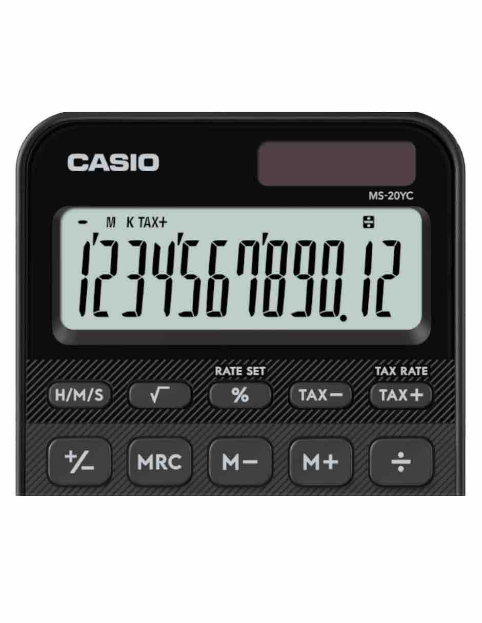 Calculadora de escritorio Casio Ms-20yc-bk