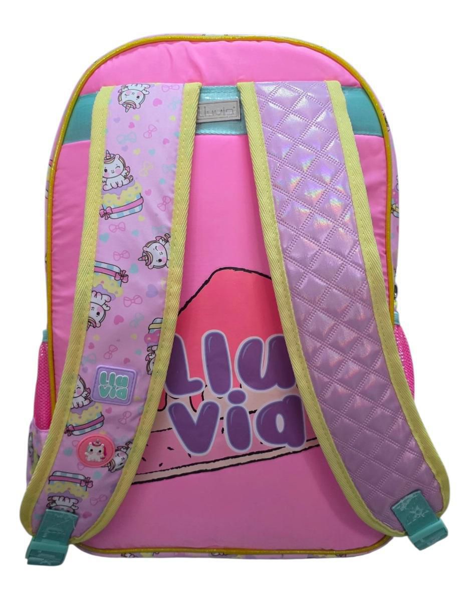 Mochila escolar Unicornio Lluvia para niña