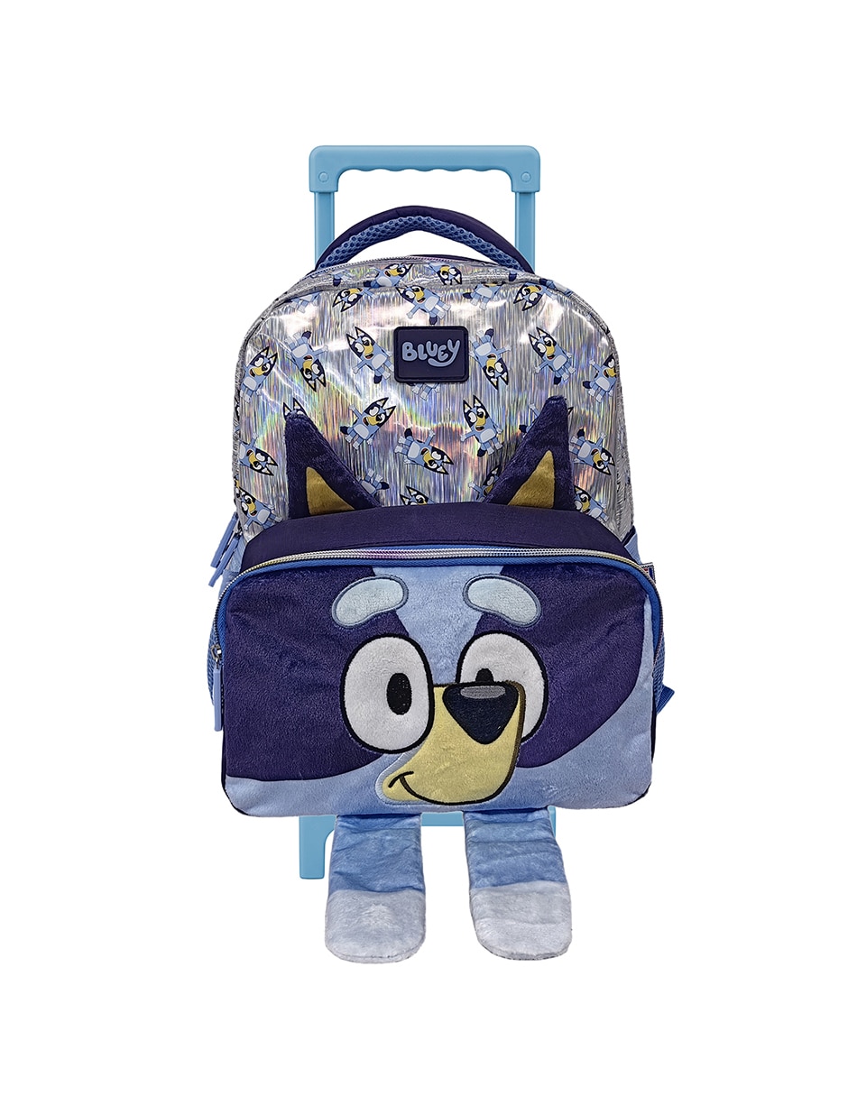 Mochila con ruedas escolar Bluey Patitas unisex 1