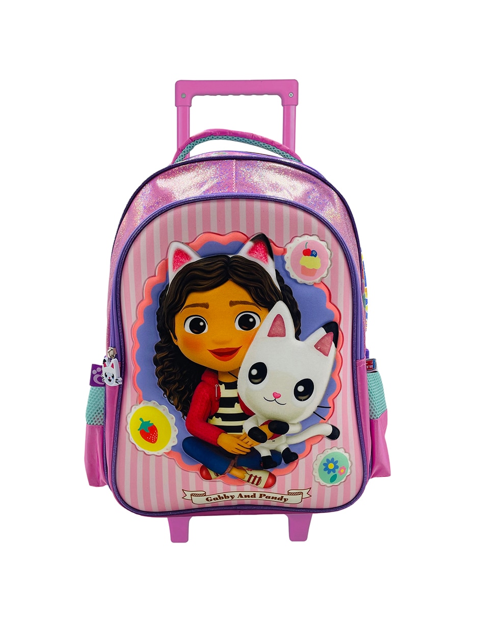 Mochila con ruedas escolar Gabby's Dollhouse Patches