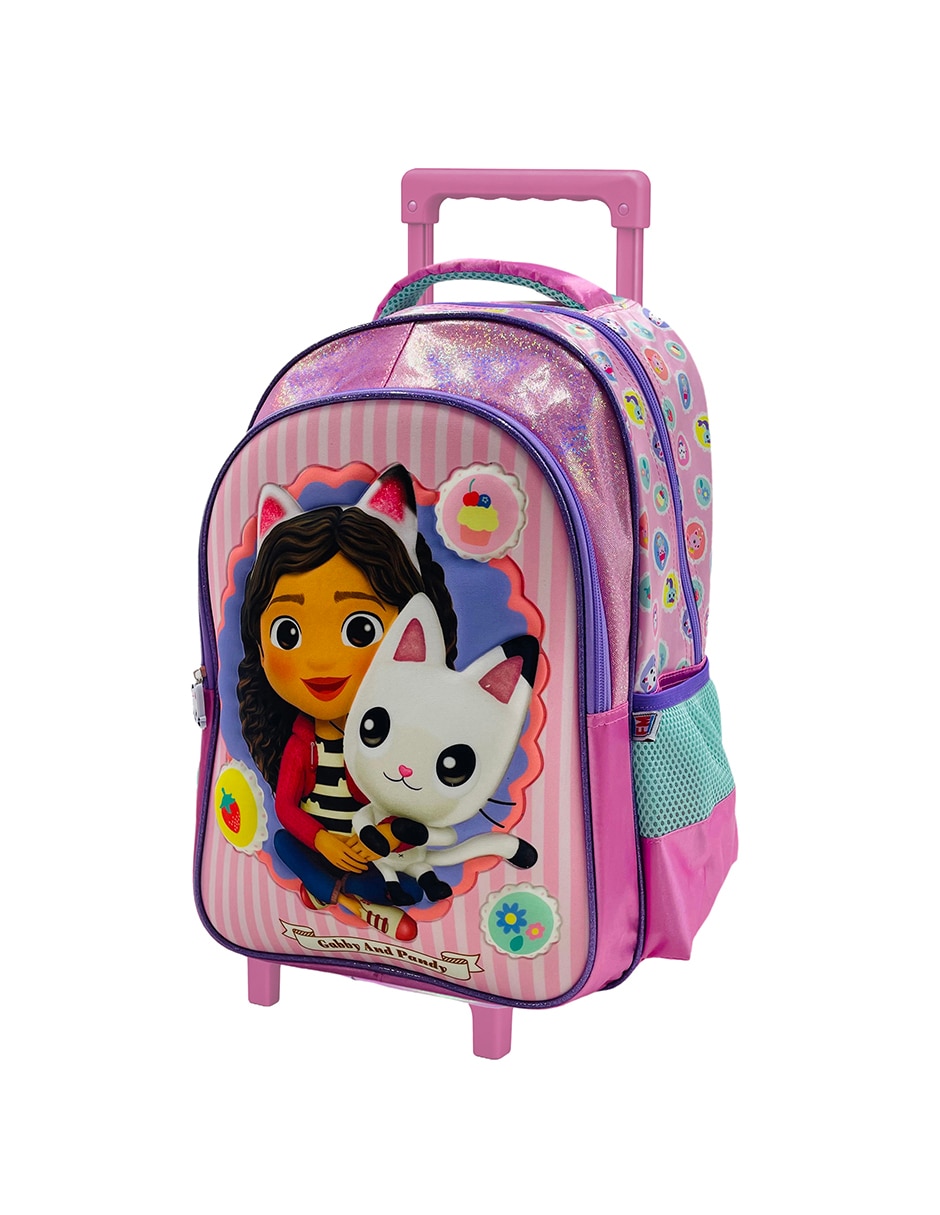 Mochila con ruedas escolar Gabby's Dollhouse Patches 3