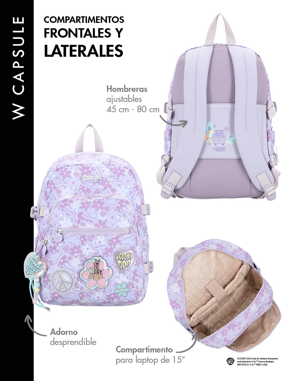 Mochila casual Scooby Doo BTS para niña 6